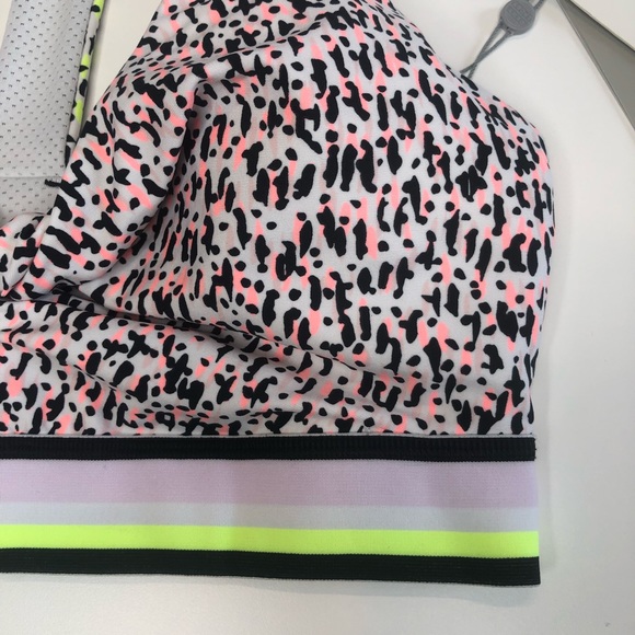 DKNY Sport Neon Pink & Yellow Patterned Sports Bra, Multiple Sizes, NWT!! - Picture 4 of 15